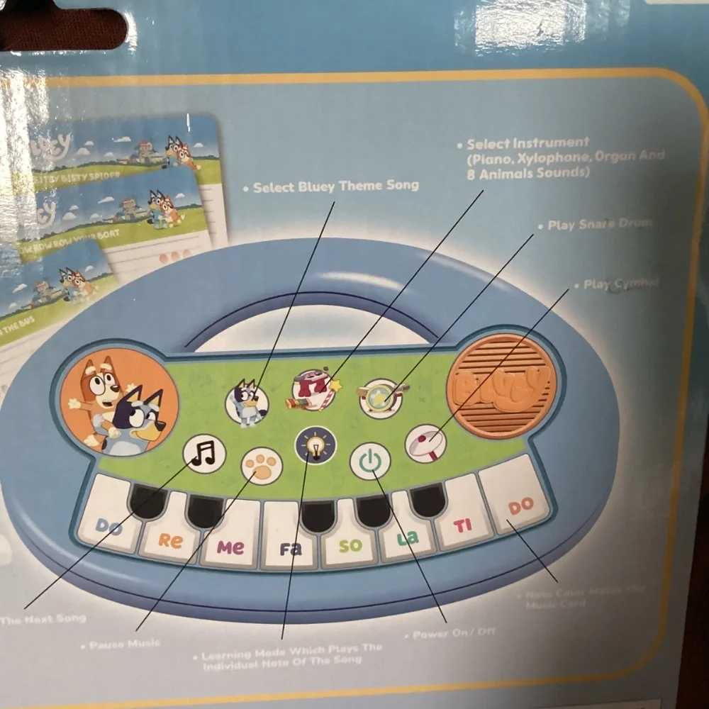 Bluey Electronic Piano 3+ New